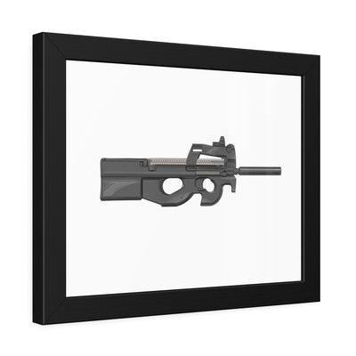 Secret Service Subgun - Bullpup 5.7x28mm Painting - Just The Piece - Black Frame - Value Collection