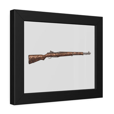 Honoring The Brave / M1 Garand / World War II D-Day Painting - Just The Piece - Black Frame - Value Collection