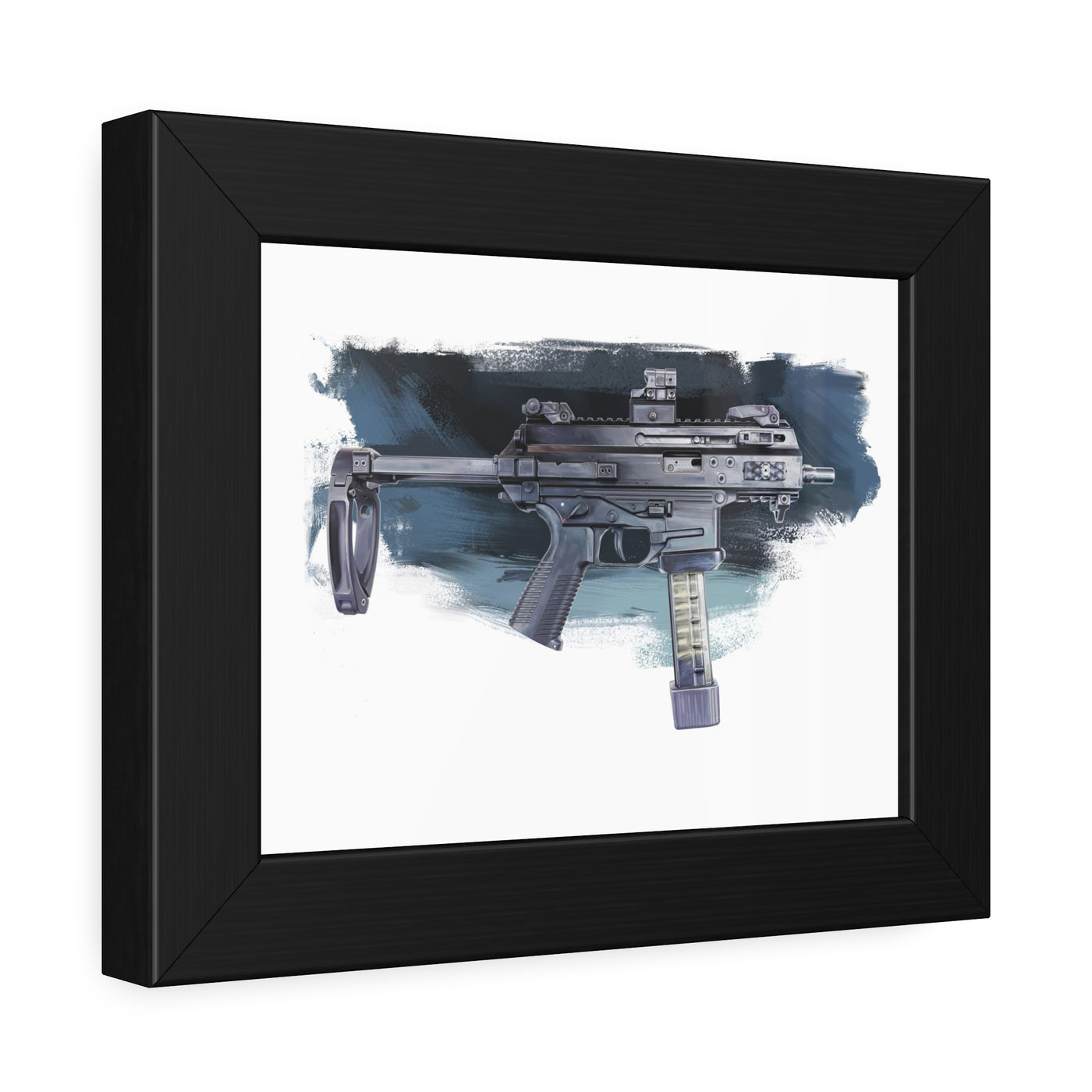 Elite Forces 9mm Carbine Painting - Black Frame - Value Collection