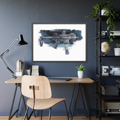 Elite Forces 9mm Carbine Painting - Black Frame - Value Collection