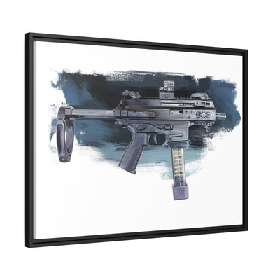 Elite Forces 9mm Carbine Painting - Black Framed Wrapped Canvas - Value Collection