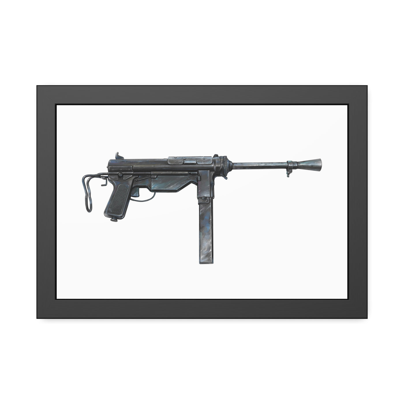 Grease Gun Painting - Just The Piece - Black Frame - Value Collection