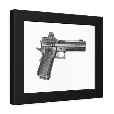 2011 Black & White Painting - Just The Piece - Black Frame - Value Collection