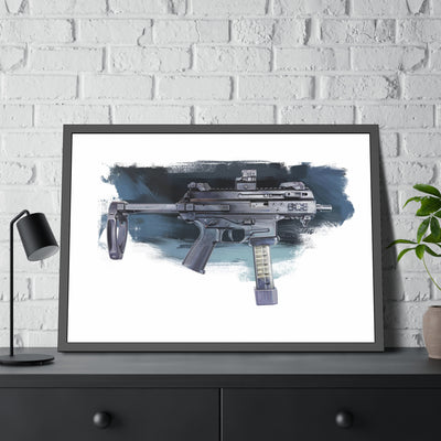 Elite Forces 9mm Carbine Painting - Black Frame - Value Collection