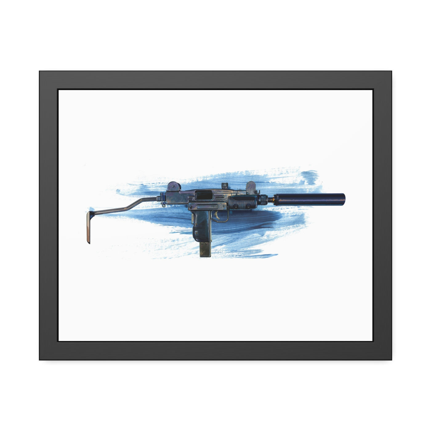 The Miniature Menace - Full Auto Subgun Painting - Black Frame - Value Collection