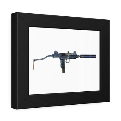 The Miniature Menace - Full Auto Subgun Painting - Just The Piece - Black Frame - Value Collection