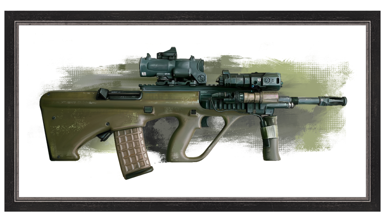 Universal Army Bullpup Rifle Paining