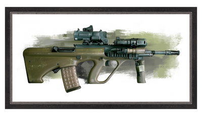Universal Army Bullpup Rifle Painting