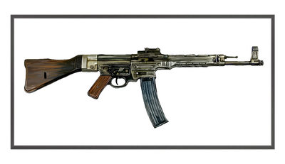 WWII German Assault Rifle Painting - Just The Piece