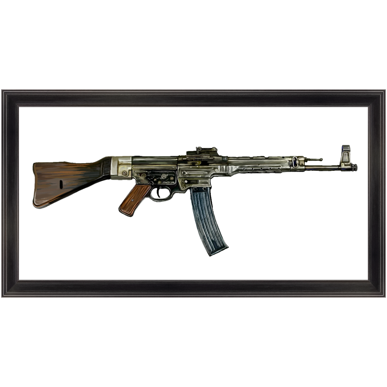 WWII German Assault Rifle Painting - Just The Piece