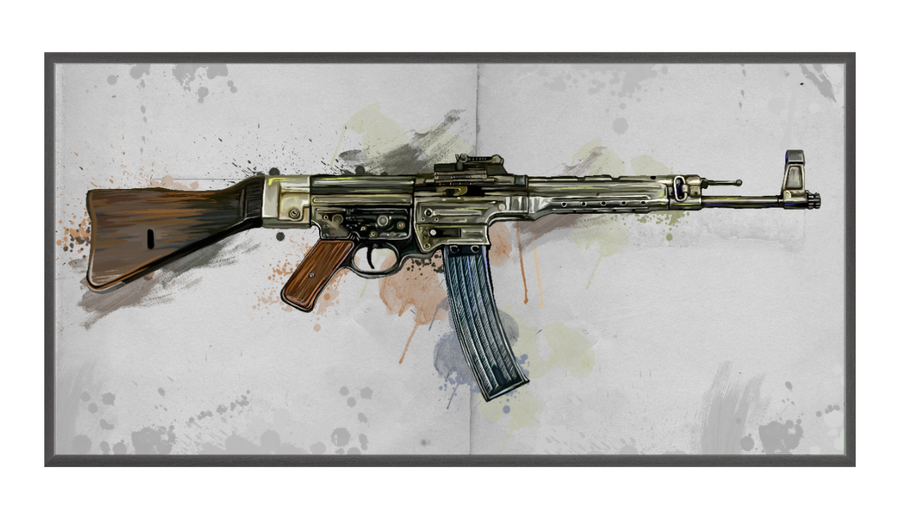 WWII German Assault Rifle Painting