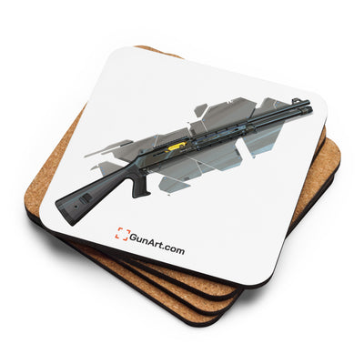 Special Ops Shotgun 12 Gauge Cork-back Coaster