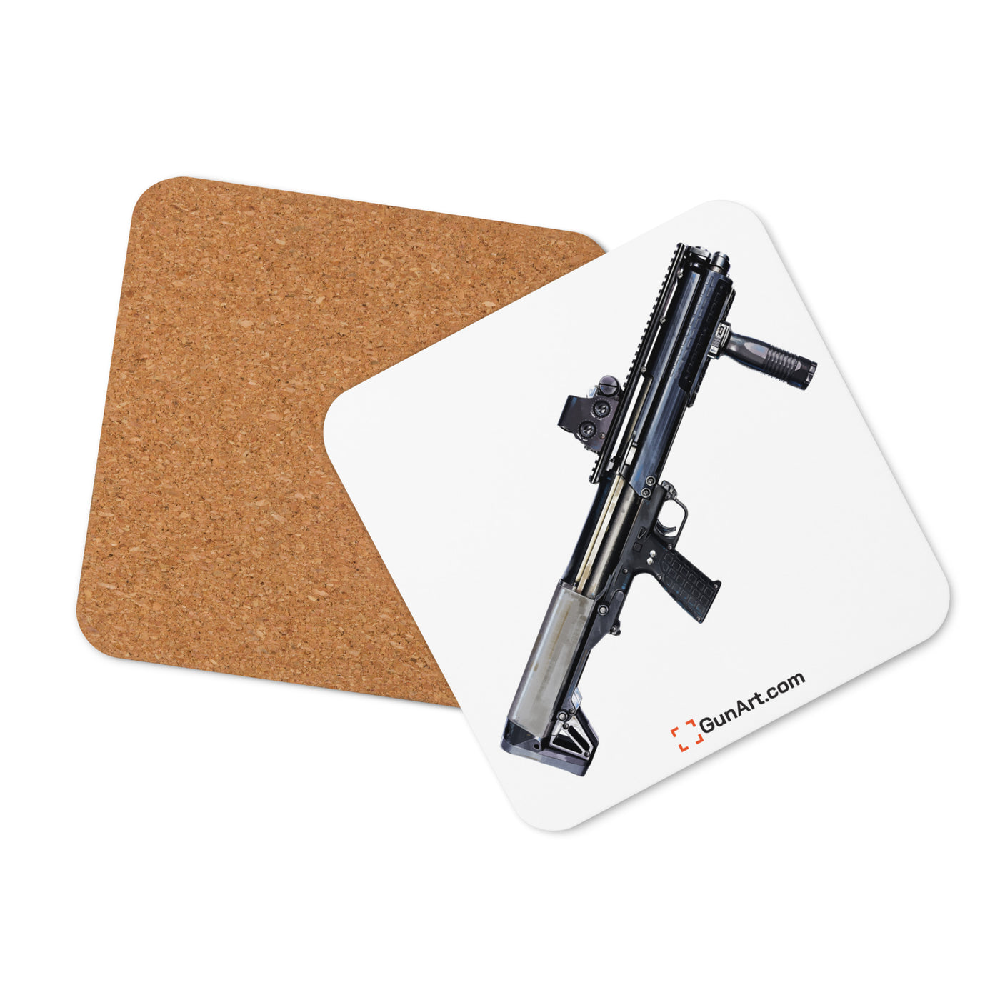 Tactical Bullpup Shotgun Cork-back Coaster - Just The Piece