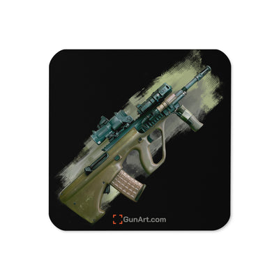 Universal Army Bullpup Rifle Cork-back Coaster