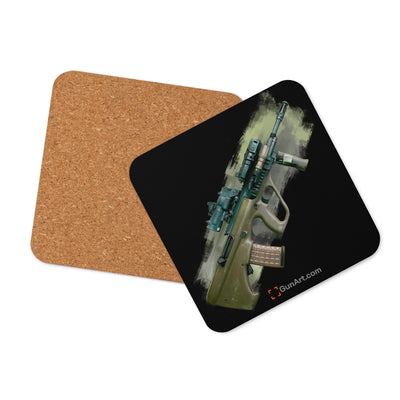 Universal Army Bullpup Rifle Cork-back Coaster