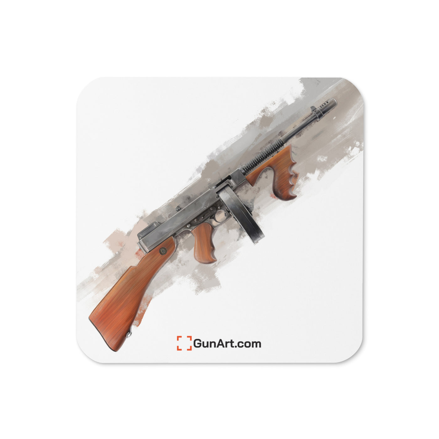 The “OG” Mobster Machine Gun Cork-back Coaster