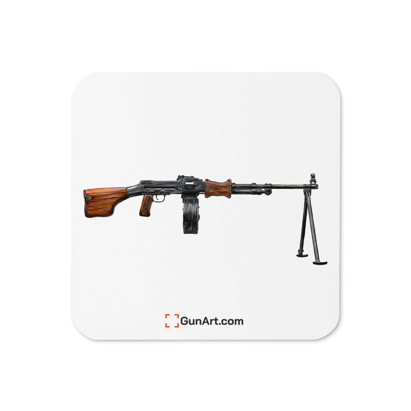 RPK Cork-back Coaster - Just The Piece - White Background