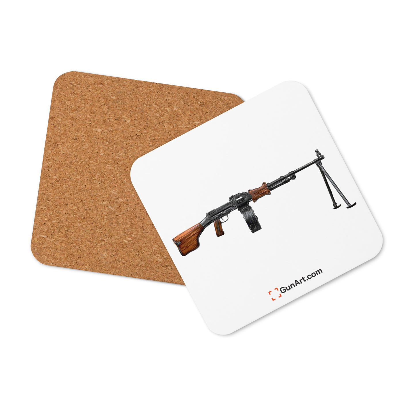 RPK Cork-back Coaster - Just The Piece - White Background