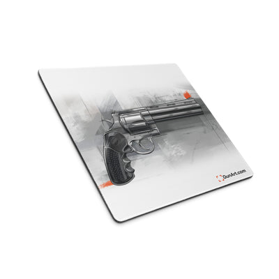 Stainless .44 Mag Revolver Gaming Mouse Pad