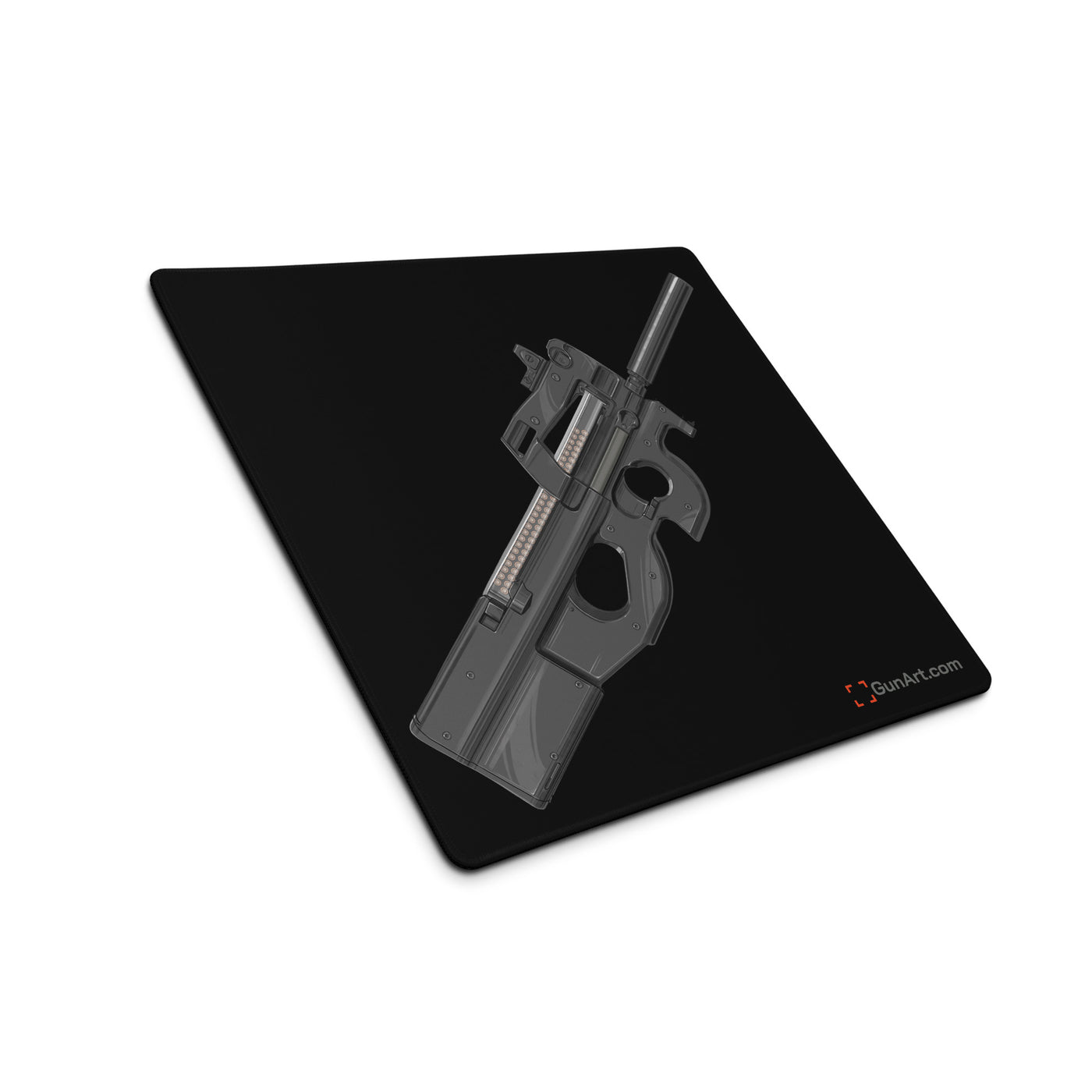 Secret Service Bullpup 5.7x28mm Subgun Gaming Mouse Pad - Just The Piece - Black Background