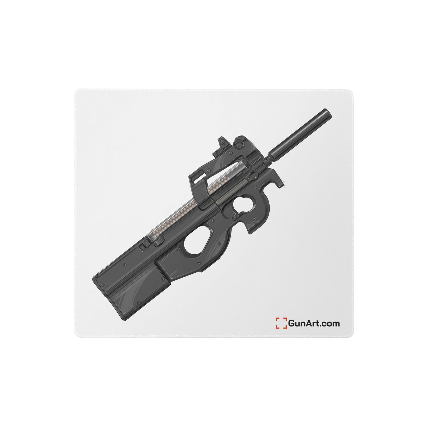 Secret Service Bullpup 5.7x28mm Subgun Gaming Mouse Pad - Just The Piece - White Background