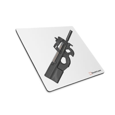 Secret Service Bullpup 5.7x28mm Subgun Gaming Mouse Pad - Just The Piece - White Background