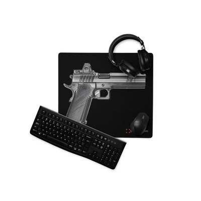 2011 Black & White Gaming Mouse Pad - Just The Piece - Black Background