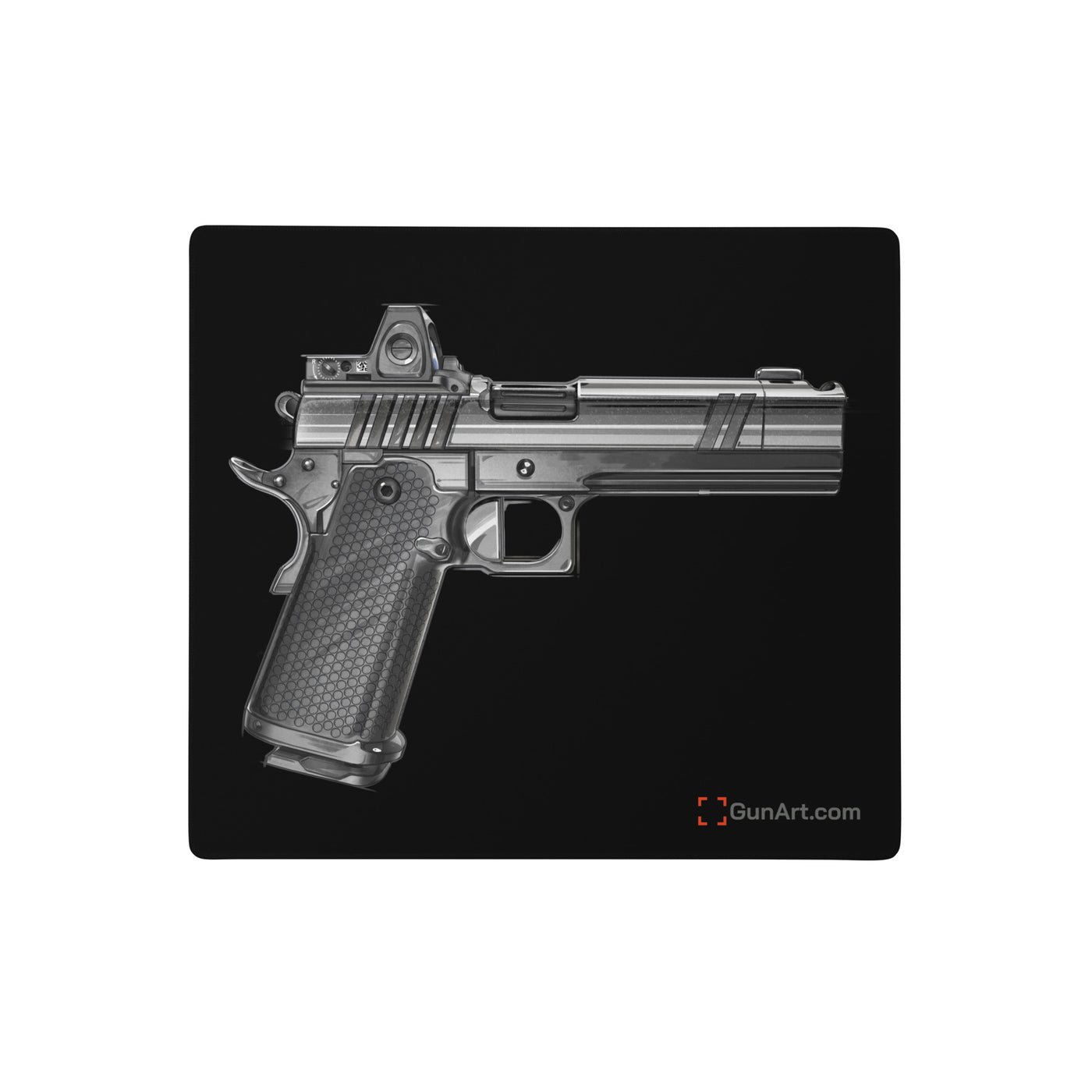 2011 Black & White Gaming Mouse Pad - Just The Piece - Black Background