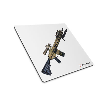 German 7.62x51mm AR10 Battle Rifle Gaming Mouse Pad - Just The Piece - White Background