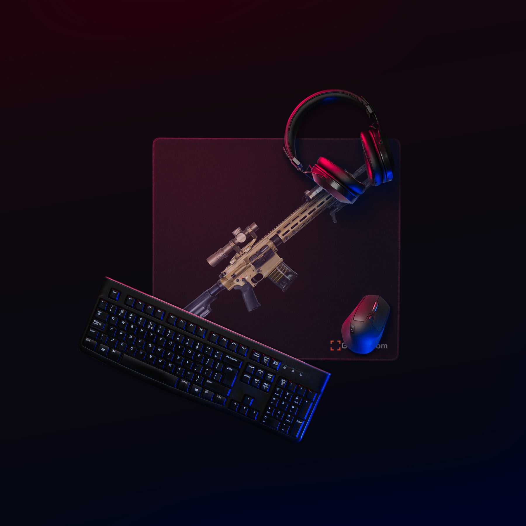 German 7.62x51mm AR10 Battle Rifle Gaming Mouse Pad - Just The Piece ...