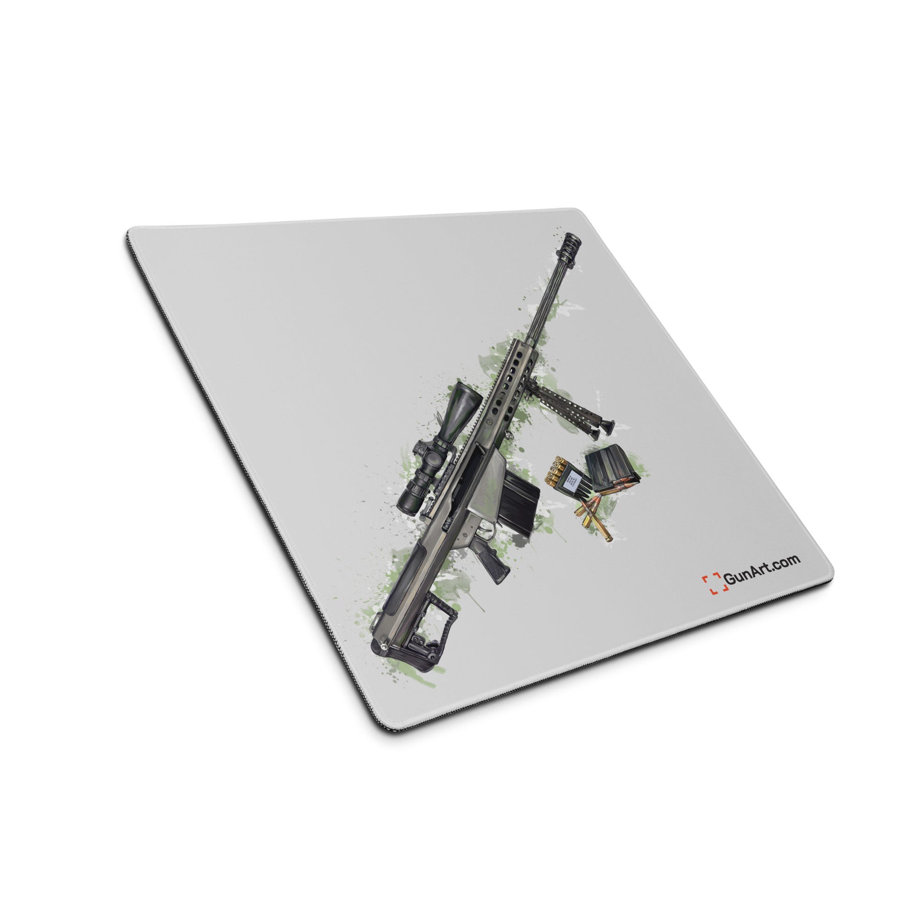 The Long-Range Legend - Green .50 Cal BMG Rifle Gaming Mouse Pad - Gre ...