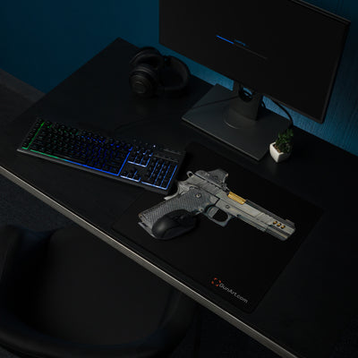 2011 Alpha Pistol Gaming Mouse Pad - Just The Piece - Black Background