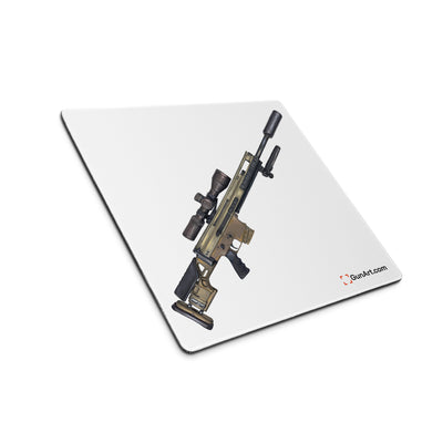 Socom Sniper Rifle Gaming Mouse Pad - Just The Piece - White Background