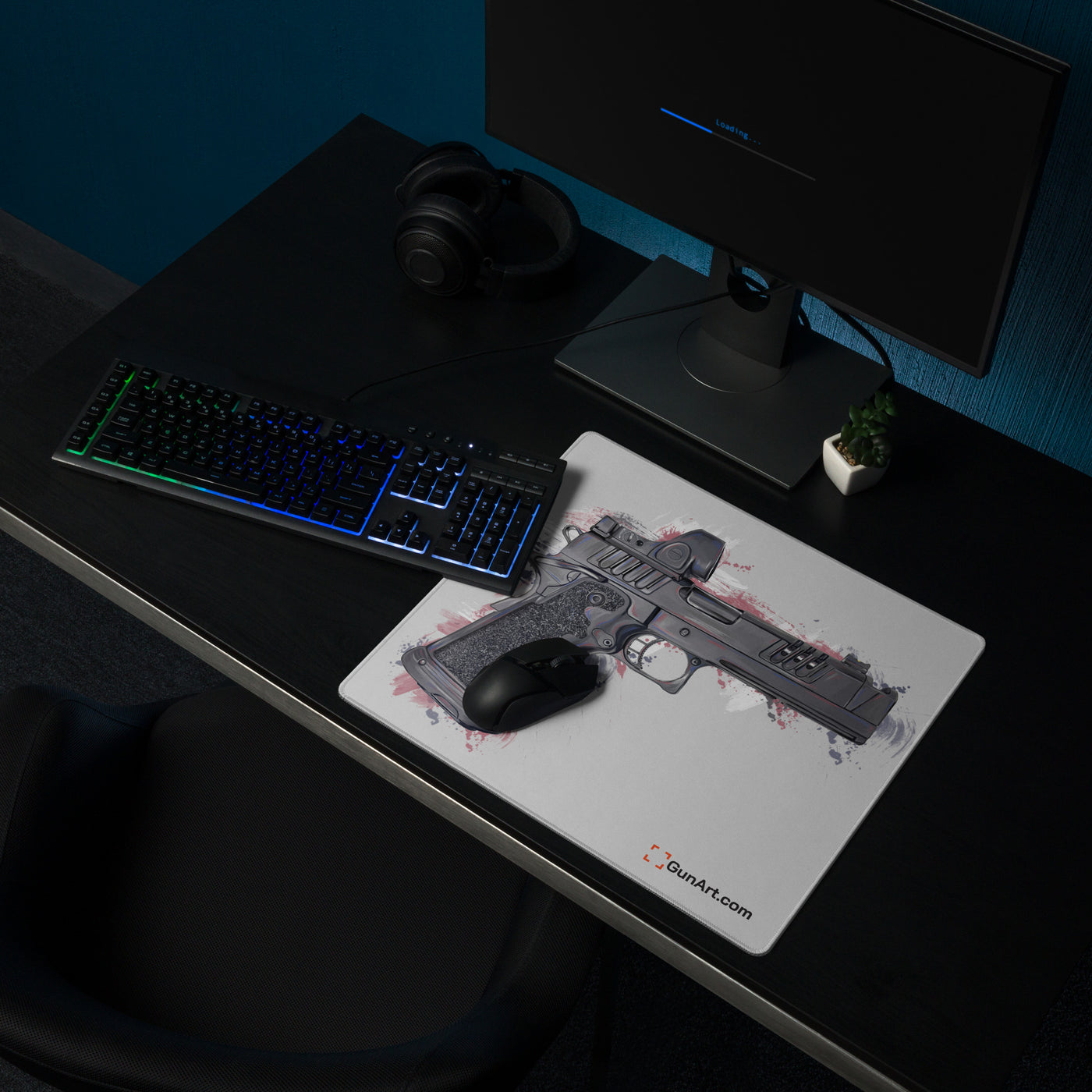 2011 Delta Pistol Gaming Mouse Pad