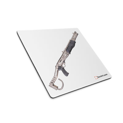 Selectable Mode Combat Shotgun Gaming Mouse Pad - Just The Piece - White Background