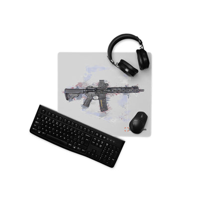 Defending Freedom - Arizona - AR-15 State Gaming Mouse Pad - White State