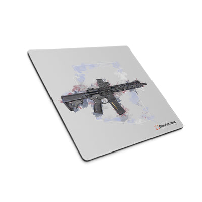 Defending Freedom - Arizona - AR-15 State Gaming Mouse Pad - White State