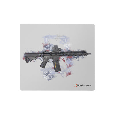 Defending Freedom - Alabama - AR-15 State Gaming Mouse Pad - White State