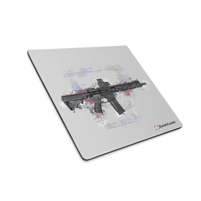 Defending Freedom - Arkansas - AR-15 State Gaming Mouse Pad - White State