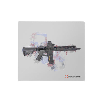 Defending Freedom - California - AR-15 State Gaming Mouse Pad - White State