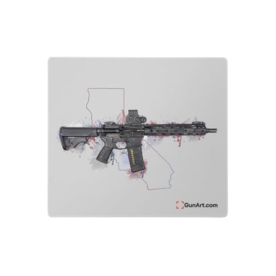 Defending Freedom - California - AR-15 State Gaming Mouse Pad - Colored State
