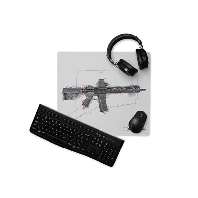 Defending Freedom - Connecticut - AR-15 State Gaming Mouse Pad - Colored State