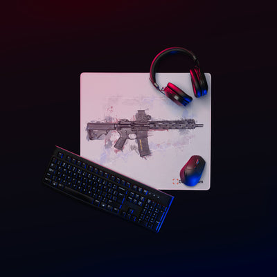 Defending Freedom - Connecticut - AR-15 State Gaming Mouse Pad - White State