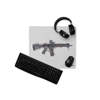 Defending Freedom - Delaware - AR-15 State Gaming Mouse Pad - Colored State