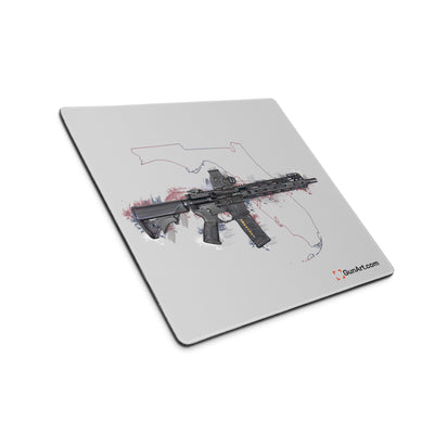 Defending Freedom - Florida - AR-15 State Gaming Mouse Pad - Colored State