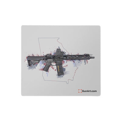 Defending Freedom - Georgia - AR-15 State Gaming Mouse Pad - Colored State