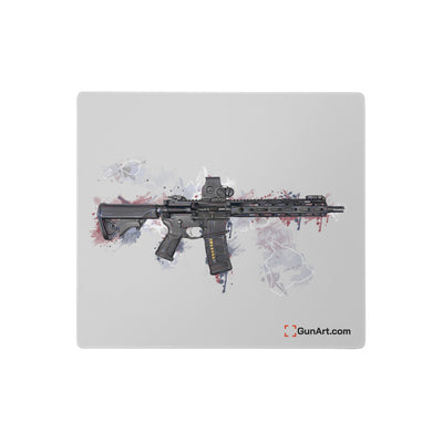 Defending Freedom - Hawaii - AR-15 State Gaming Mouse Pad - White State