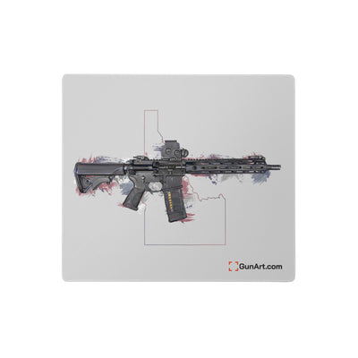 Defending Freedom - Idaho - AR-15 State Gaming Mouse Pad - Colored State