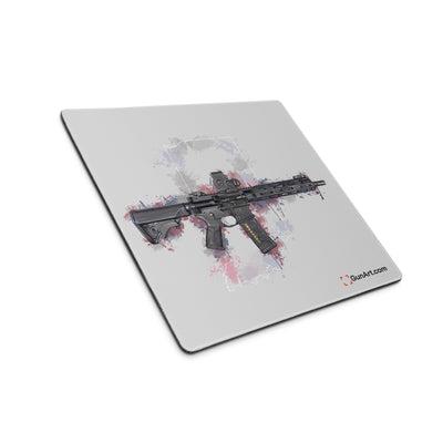 Defending Freedom - Indiana - AR-15 State Gaming Mouse Pad - White State