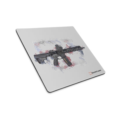 Defending Freedom - Iowa - AR-15 State Gaming Mouse Pad - White State